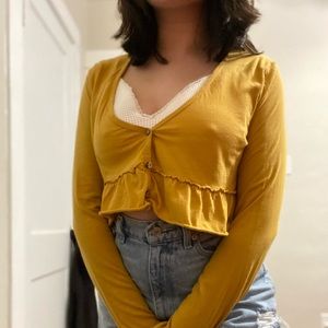 Urban Outfitters Peplum Cardigan